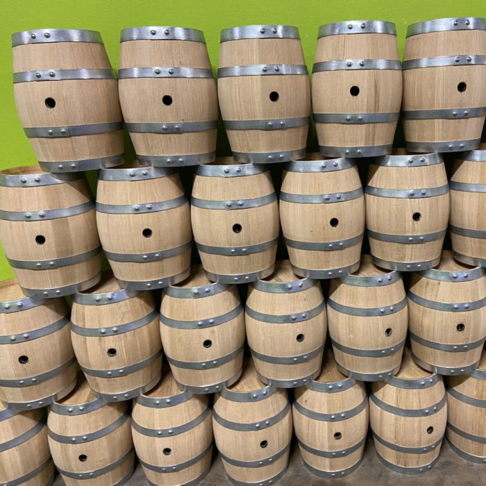 small barrels stacked